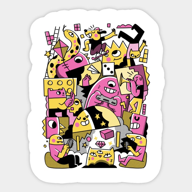 Let's Play Sticker by geolaw